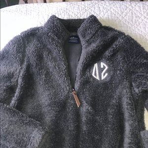 Delta Zeta Sherpa Quarter Zip (Gray)